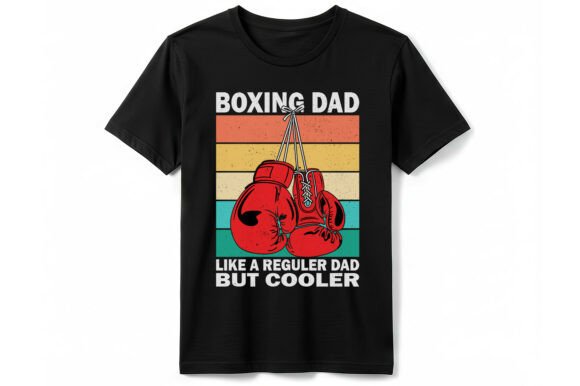 Cooler Boxing Dad T-shirt Graphics and T-Shirt Designs