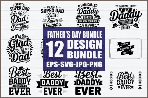 Dad T-Shirt Design SVG Bundle