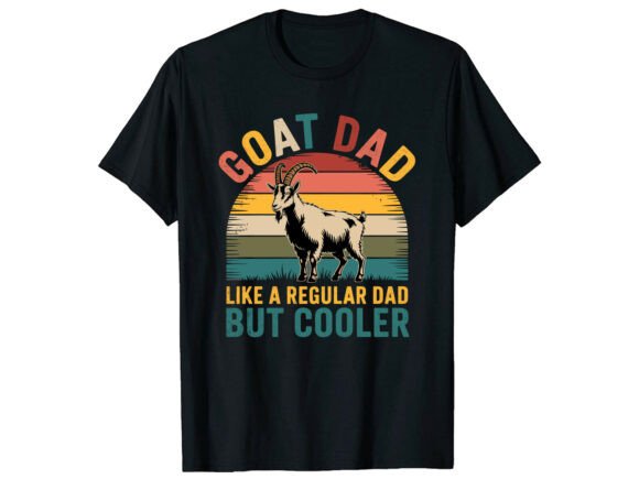 Goat Dad Retro Vintage SvgT-Shirt