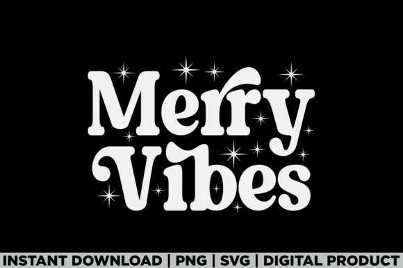 Merry Vibes Christmas Holiday Party Tee Graphics