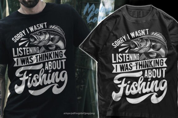 Thinking About Fishing Fish T Shirt Graphics